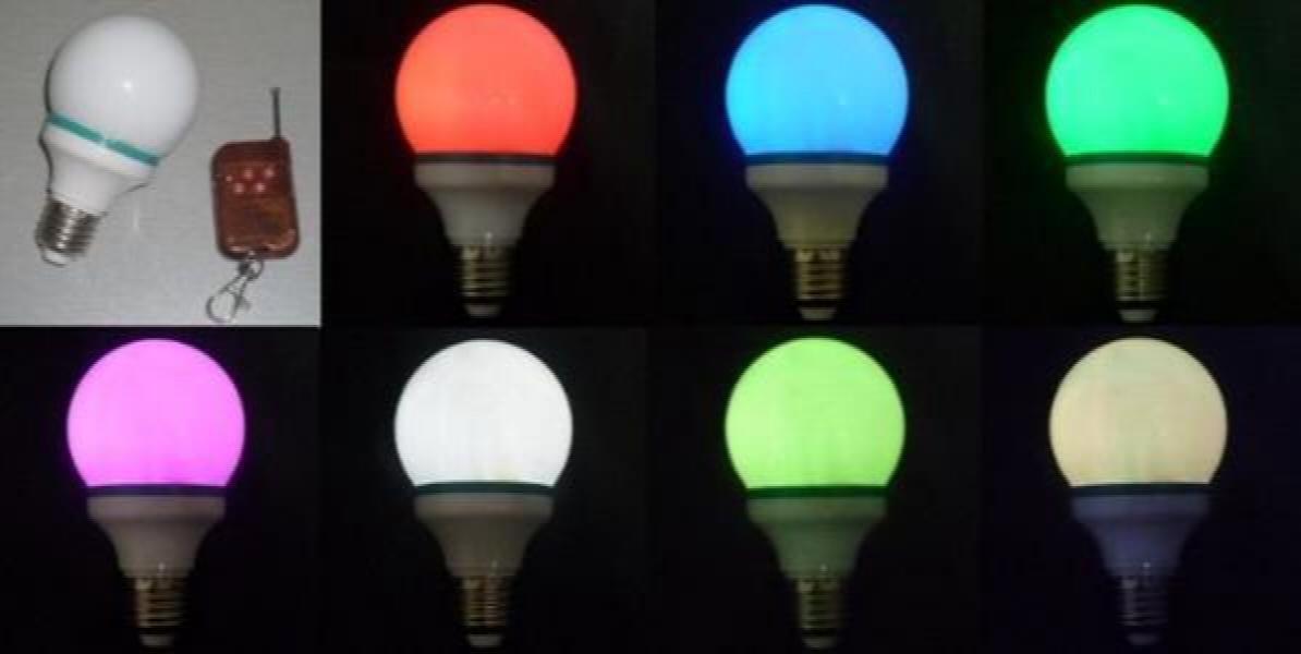 Remote Control Changing Light Bulb Magic